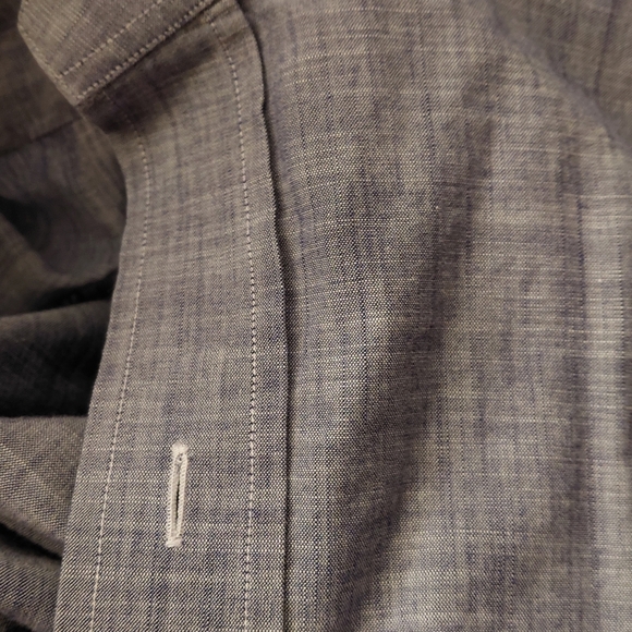 Men's Blue Linen Shirt - Picture 5 of 6